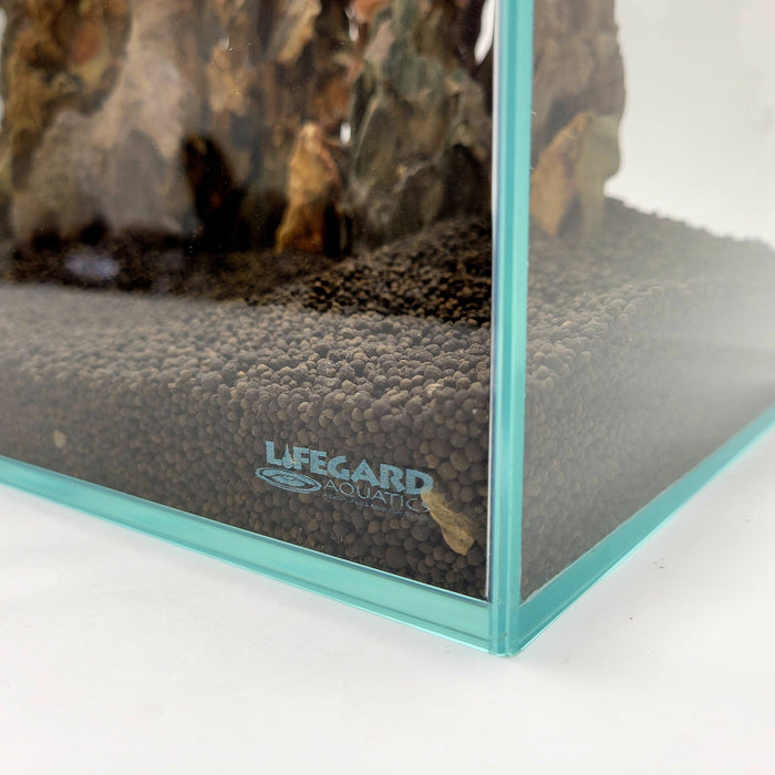 CRYSTAL Rimless Low Iron Ultra Clear Aquarium 5mm (5.44 gallons, 14.17" x 8.66" 10.24") Aquarium Lifegard Aquatics