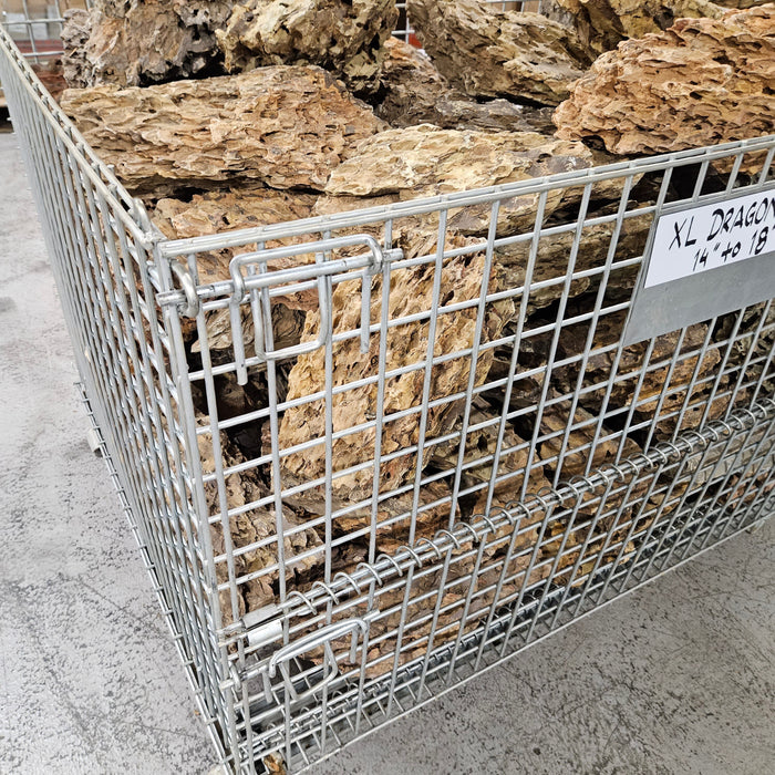 Steel Cage of Dragon Rock Large 9" to 15" Approx. 385 Lbs rock and stone Lifegard Aquatics