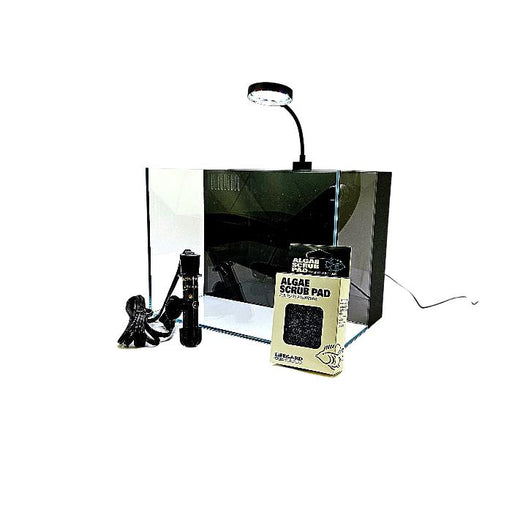4 Gallon Ultra Low Iron CRYSTAL Aquarium with Built in Back Filter Aquarium Lifegard Aquatics