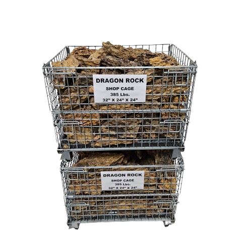 Steel Cage of Dragon Rock Large 9" to 15" Approx. 385 Lbs rock and stone Lifegard Aquatics
