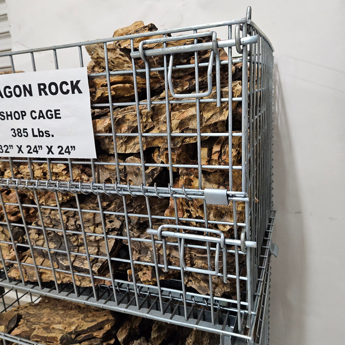 Steel Cage of Dragon Rock Large 9" to 15" Approx. 385 Lbs rock and stone Lifegard Aquatics