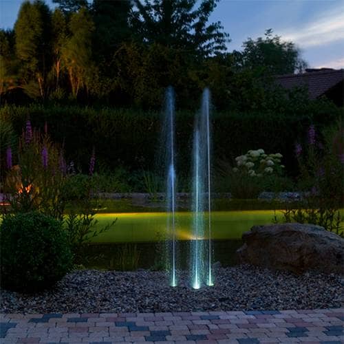 Oase Water Trio Lighted Spray Fountain Fountains OASE