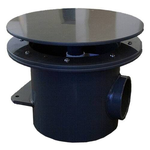 Aquadyne Rhino II Bottom Drain WITHOUT air bladder diffuser, 4" pipe Tubing AQUADYNE