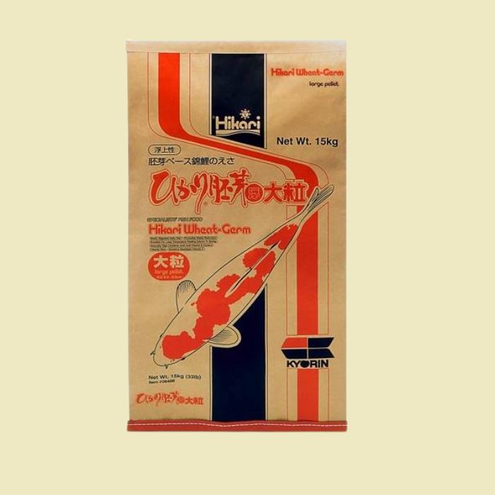 Hikari Wheat-Germ Koi Food - Floating, Large Pellet, 33 lbs. Fish Supplies Hikari