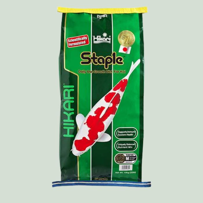 Hikari Staple Koi Food - Floating, Medium Pellets, 22 lbs. Fish Supplies Hikari