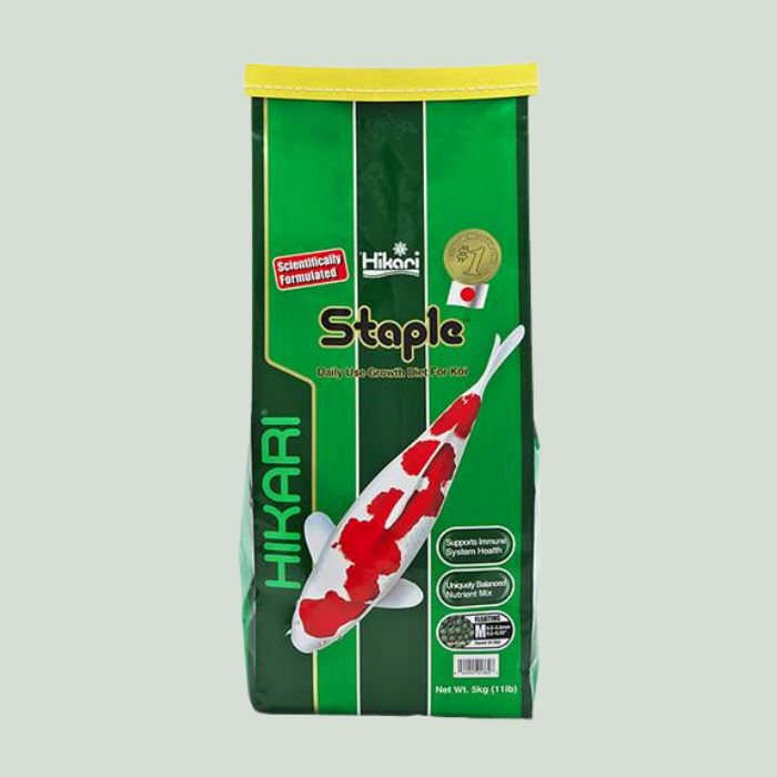 Hikari Staple Koi Food - Floating, Medium Pellets, 11 lbs. Fish Supplies Hikari