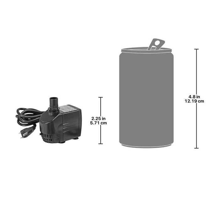 Indoor/Outdoor, 725 GPH Pump Kit Fountain Accessories Design Toscano