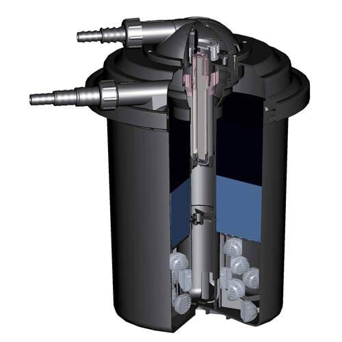 EasyPro Eco-Clear Pressurized Filter 1300 gph with 9 watt UV EasyPro