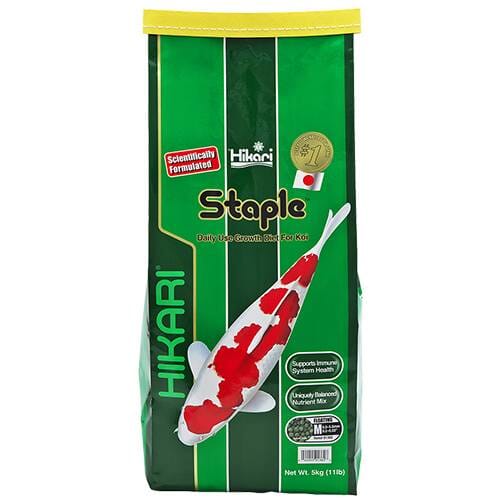 Hikari Staple Koi Food - Floating, Medium Pellets, 11 lbs. Fish Supplies Hikari
