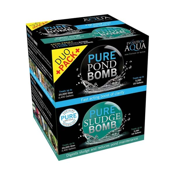 Evolution Aqua Pond Bomb & Sludge Bomb Duo Pack Treatments EVOLUTION AQUA