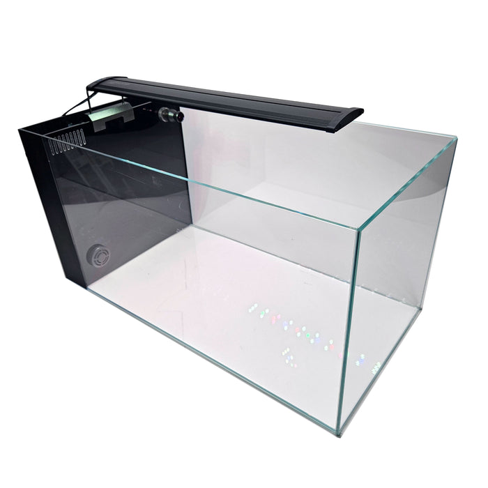 14 Gallon Ultra Low Iron Glass CRYSTAL Aquarium with Built in Side Filter Aquarium Lifegard Aquatics