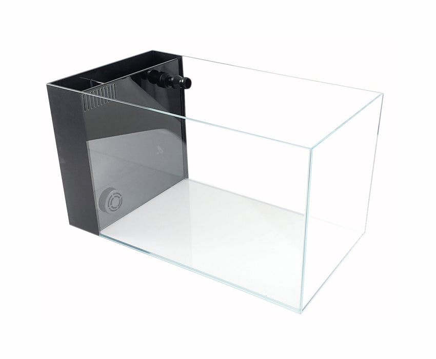 CRYSTAL Low Iron Ultra Clear Aquarium with Built in Side Filter (7.43 gallons, 17.72" x 9.84" x 9.84") Aquarium Lifegard Aquatics