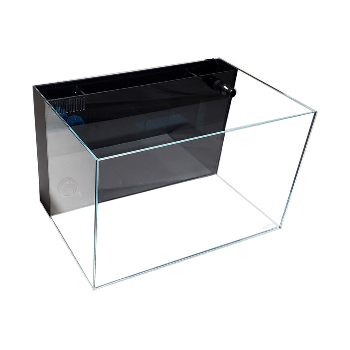 10 Gallon Ultra Low Iron CRYSTAL Aquarium with Built in Back Filter Aquarium Lifegard Aquatics