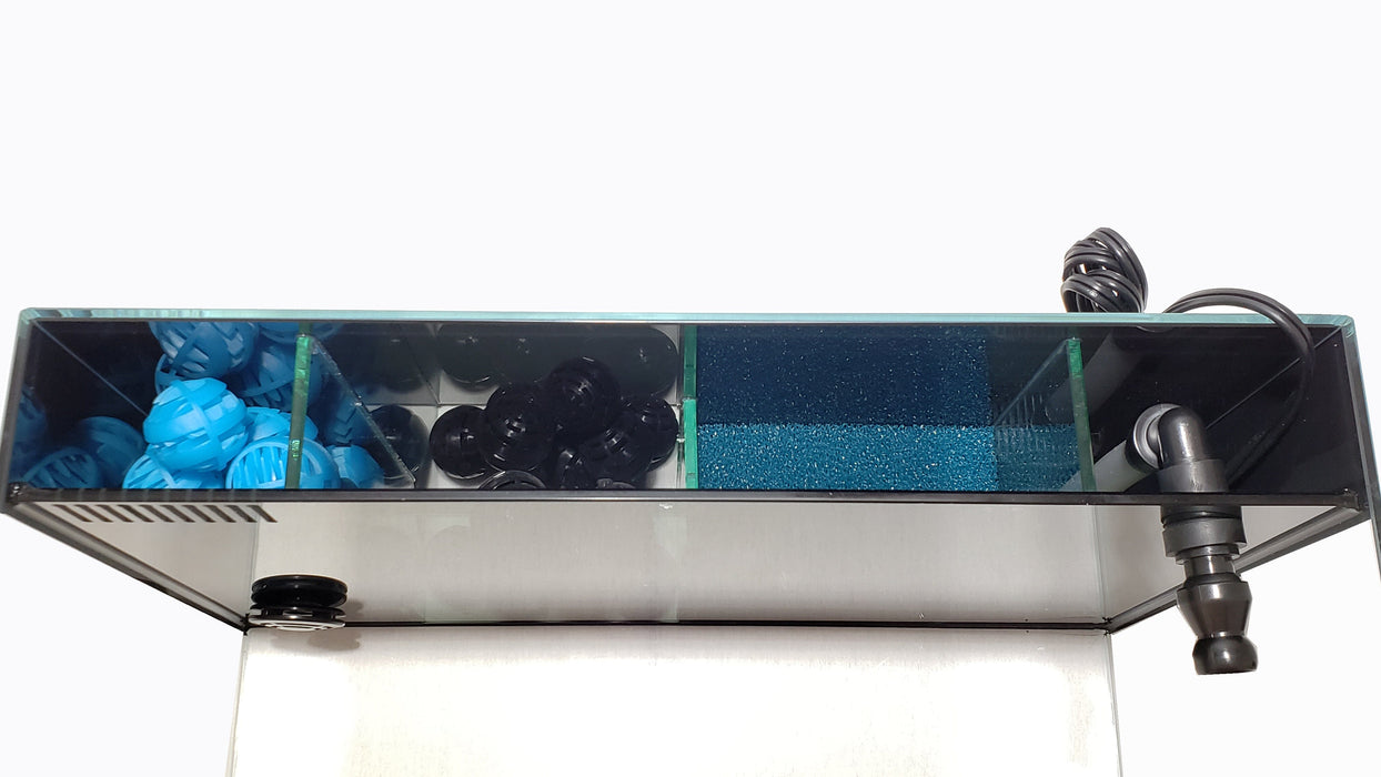 10 Gallon Ultra Low Iron CRYSTAL Aquarium with Built in Back Filter Aquarium Lifegard Aquatics