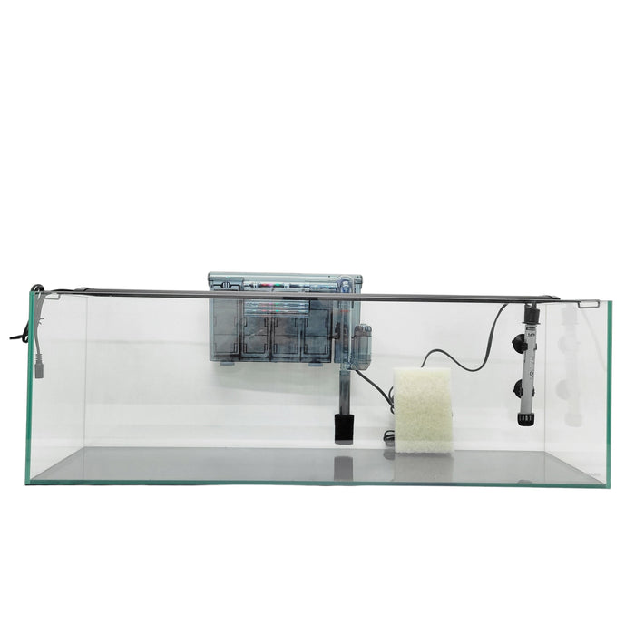 22 Gallon Ultra Low Iron Bookshelf Aquarium Kit 8mm (35.82"x11.81"x11.81") Pet Supplies Lifegard Aquatics