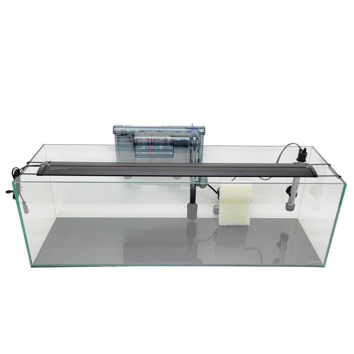 22 Gallon Ultra Low Iron Bookshelf Aquarium Kit 8mm (35.82"x11.81"x11.81") Pet Supplies Lifegard Aquatics