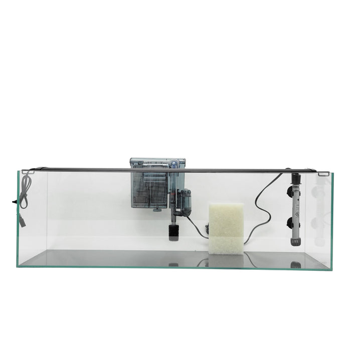 11 Gallon Ultra Low Iron Glass Bookshelf Aquarium Kit 5mm (31.88"x7.87"x9.84") Animals & Pet Supplies Lifegard Aquatics