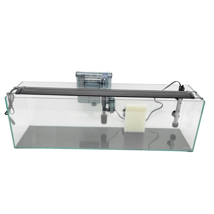 11 Gallon Ultra Low Iron Glass Bookshelf Aquarium Kit 5mm (31.88"x7.87"x9.84") Animals & Pet Supplies Lifegard Aquatics