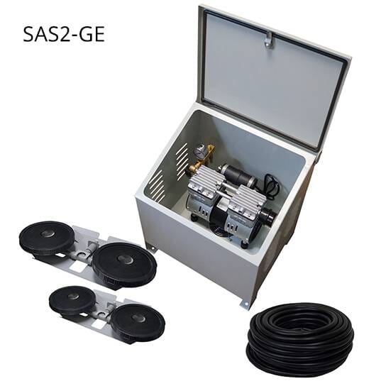 Savio Lake Aeration Systems 1/2 HP Aeration SAVIO 2 ( for 2 acres) 200 ft Ground Enclosure