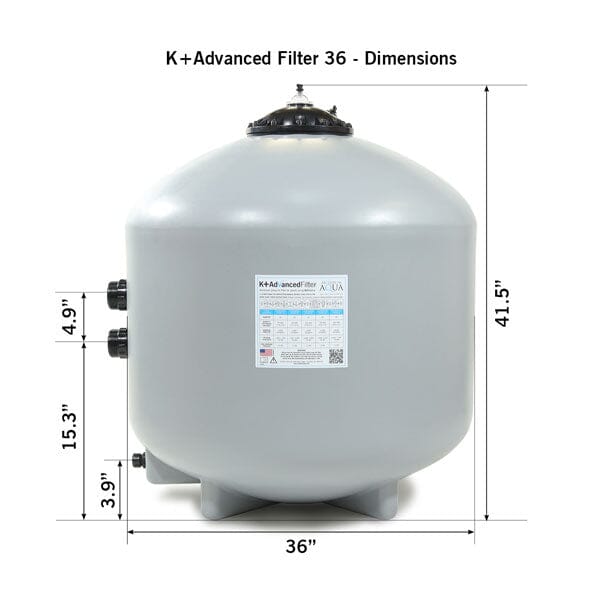 Evolution Aqua K+ Advanced Pressure Filter 36 pond filter EVOLUTION AQUA