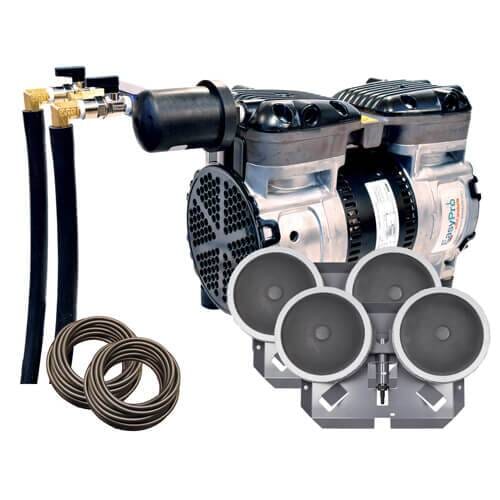EasyPro Lake & Pond Aeration Systems Aeration EasyPro EasyPro Rocking Piston Pond Aeration System – 2 outlet 1/2 HP Kit with Quick Sink Tubing