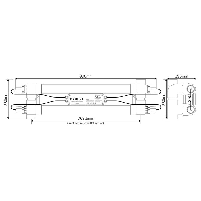 Evolution Aqua Evo Titanium Enhanced UV Clarifier UV Clarifiers & Ionizers EVOLUTION AQUA
