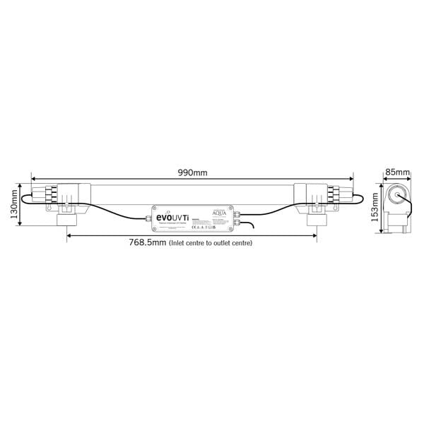 Evolution Aqua Evo Titanium Enhanced UV Clarifier UV Clarifiers & Ionizers EVOLUTION AQUA