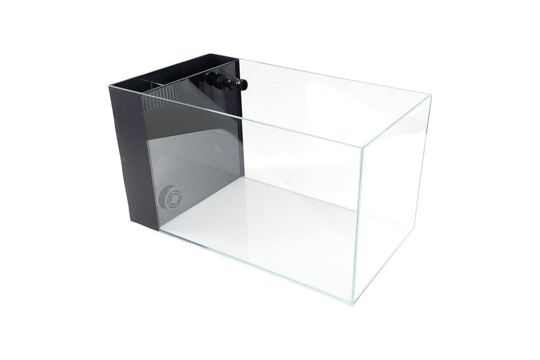 14 Gallon Ultra Low Iron Glass CRYSTAL Aquarium with Built in Side Filter Aquarium Lifegard Aquatics