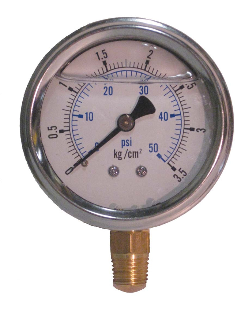 easypro1 - G50L 0-50 PSI liquid filled gauge 1/4" npt