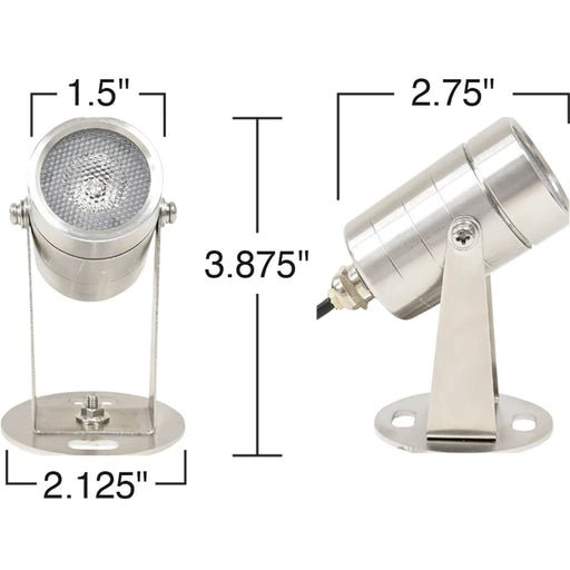EasyPro Cabrio Color Changing LED Submersible Light - Stainless Steel - CLED4SS product image