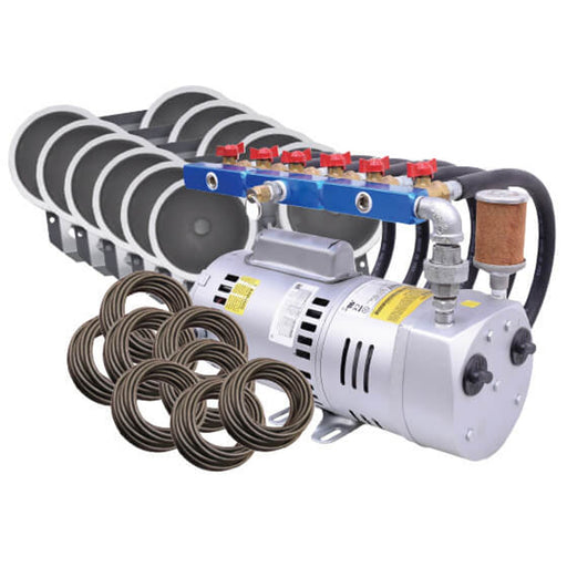 PA100W Rotary Vane Pond Aeration System -1 HP Kit with Quick Sink Tubing product image
