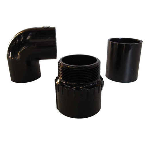 ELB20 Black PVC Fitting 90 Degree Elbow 2" product image