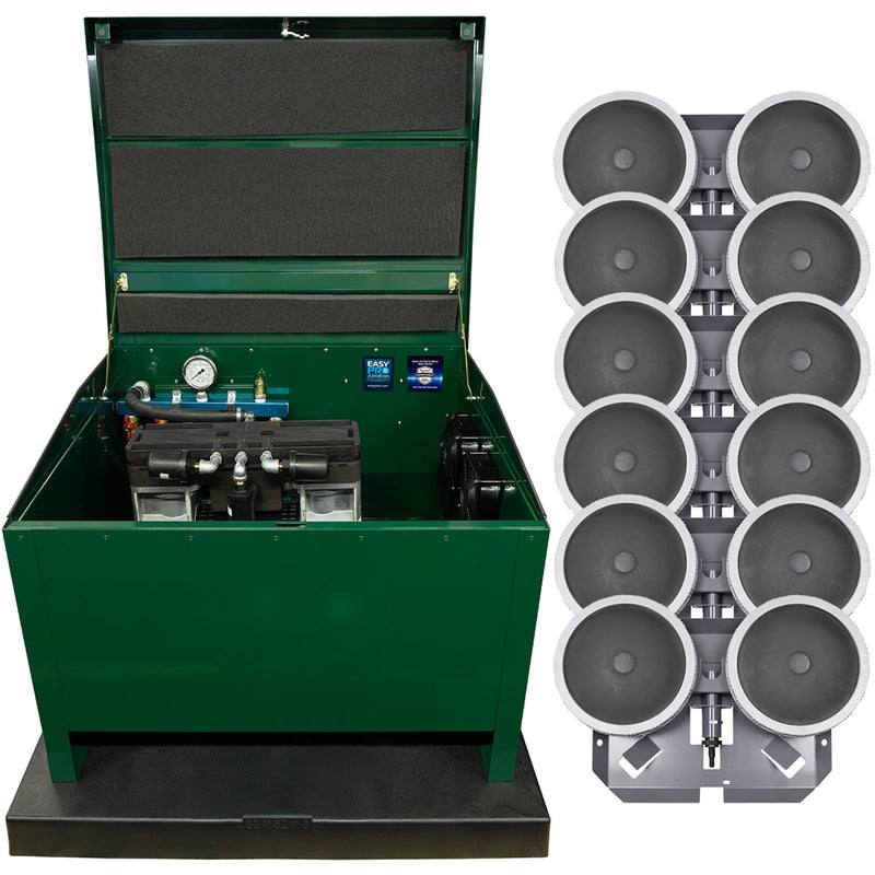 DCS206HP High Pressure Aeration System –Contains Stratus™ SRC 2 hp Compressor with Sound Shield™, Deluxe 28" Cabinet, and Six QS2 Diffusers product image