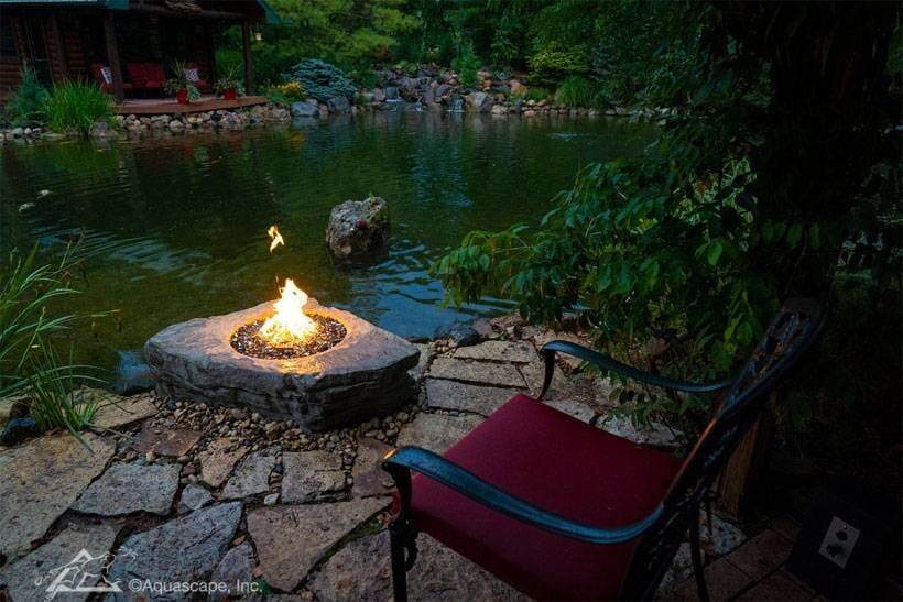 Aquascape Faux Stone Fire Pit fire pit AQUASCAPE 