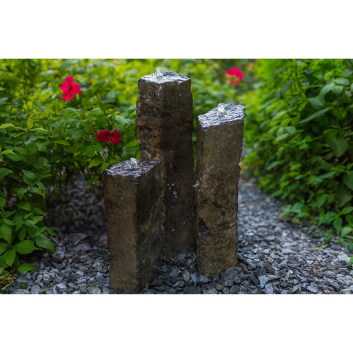 HBS3B Tranquil Décor Medium Natural Top Real Basalt Three Pack – 14", 20", 27" product image