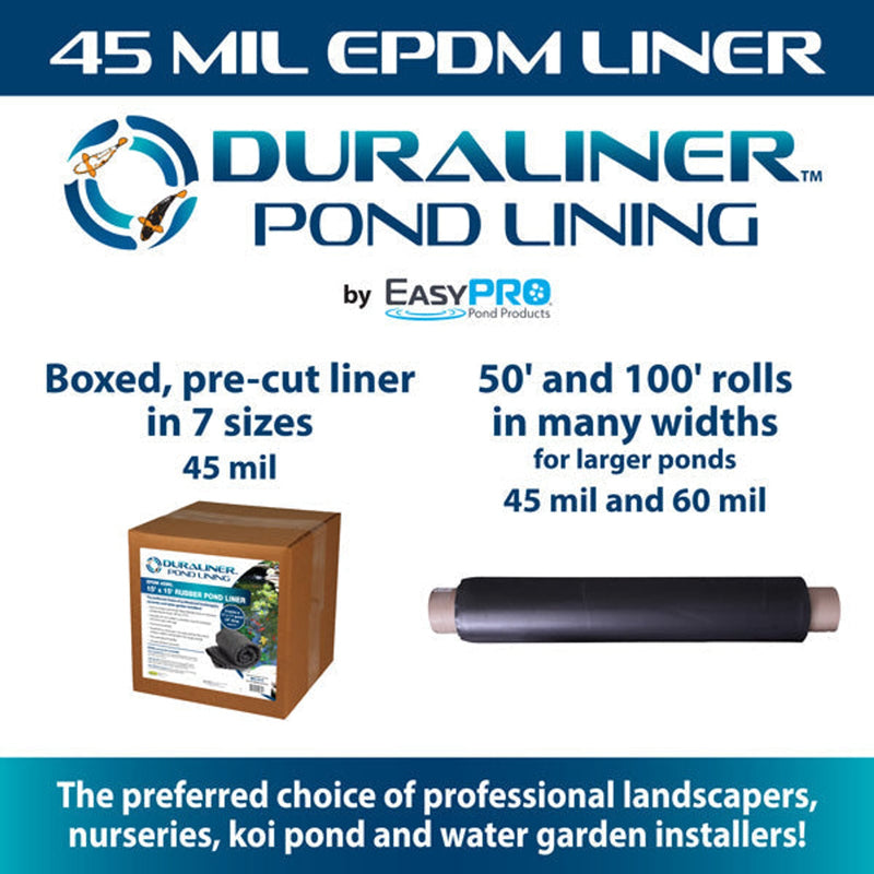 RPL051 – 5′ x 100′ DuraLiner™ Roll – 45mil EPDM Rubber Pond Liner product image