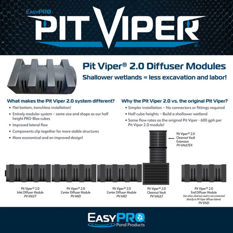 EasyPro Pit Viper 2.0 Cleanout Vault, connects to PV-MID - PV-VAULT product image