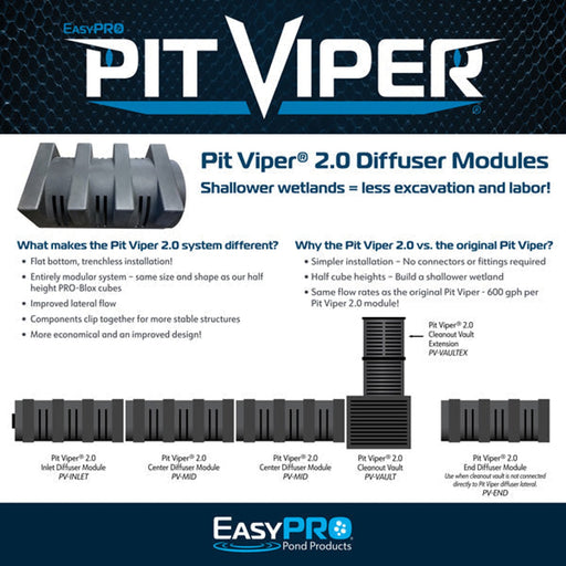 EasyPro Pit Viper 2.0 Cleanout Vault, connects to PV-MID - PV-VAULT product image