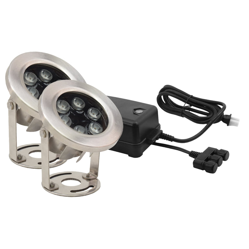 EasyPro Two 9 Watt Stainless Steel Underwater LED Light Kit - LED9WWK product image