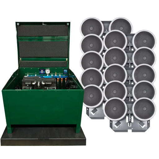 DCS210HP High Pressure Aeration System –Contains Stratus™ SRC 2 hp Compressor with Sound Shield™, Deluxe 28" Cabinet, and Ten QS2 Diffusers product image