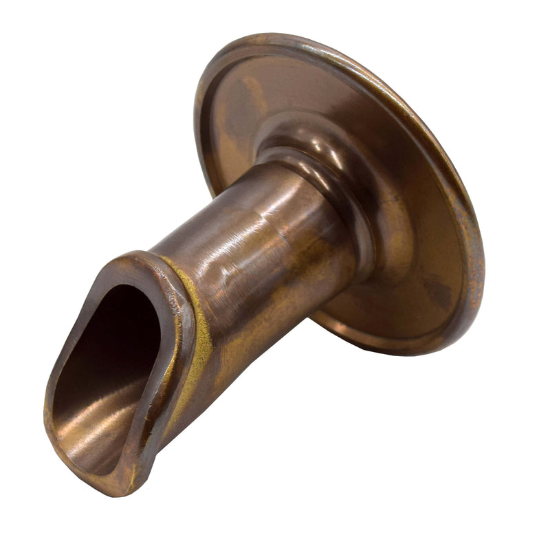 EasyPro Vianti Falls Antique Brass 2" Antique Round Wall Scupper - BWS2F product image