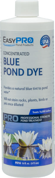 EasyPro Concentrated Blue Pond Dye, 16 Ounces - PD16