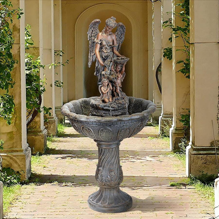 Heavenly Moments Angel Sculptural Fountain Design Toscano 