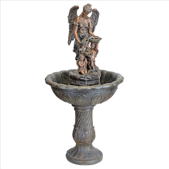 Heavenly Moments Angel Sculptural Fountain Design Toscano 