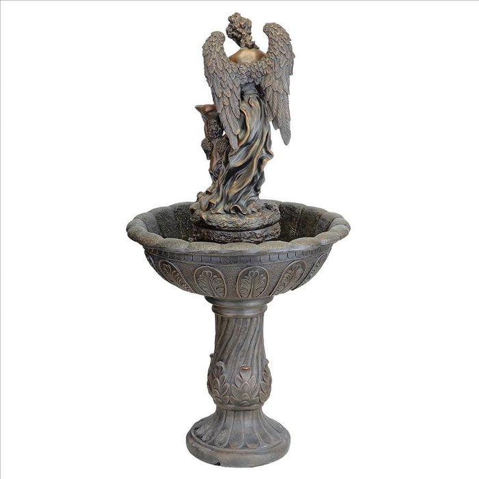 Heavenly Moments Angel Sculptural Fountain Design Toscano 