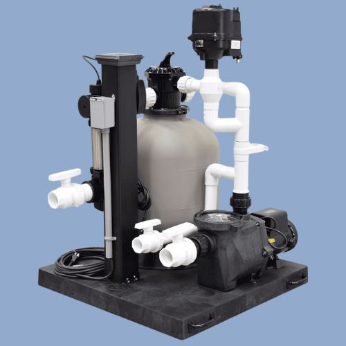 EasyPro SMF3600 pond filtration system fully assembled
Complete pond filter system with UV, pump, and blower
Pond filter system for koi ponds and water gardens