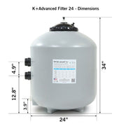 Evolution Aqua K+ Advanced Pressure Filter 24 pond filter EVOLUTION AQUA 