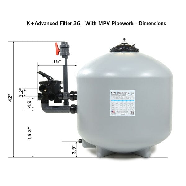 Evolution Aqua K+ Advanced Pressure Filter 36 pond filter EVOLUTION AQUA 