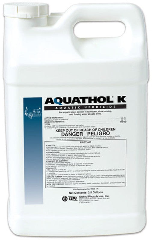 AQUL25 Aquathol K Liquid Herbicide – 2.5 gallons