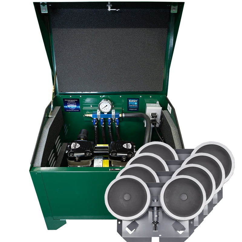 PA86AD Sentinel Deluxe Aeration System for Ponds up to 3 Acres – Complete System Contains Stratus™ SRC 3/4hp Compressor with Sound Shield™, Deluxe 22" Cabinet and Four QS2 Diffusers product image